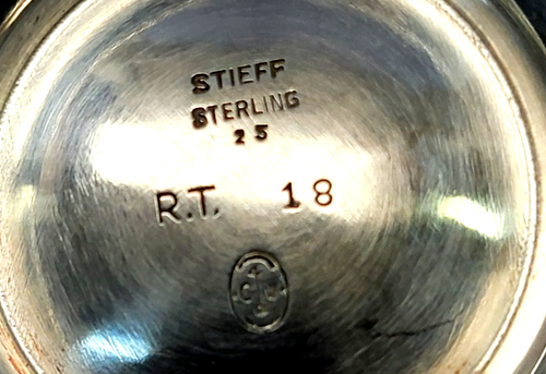 VINTAGE STIEFF STERLING SILVER 4 1/2 IN. PITCHER (WILLIAMSBURG) - Picture 3 of 3