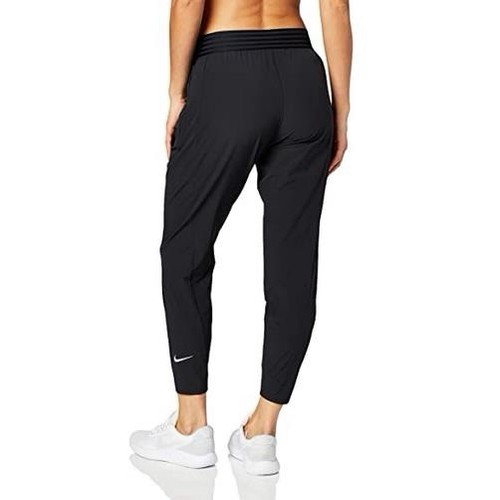 Women’s Nike Running Gym Trousers 7/8 Elastic Woven Black Size Extra Small XS - Picture 10 of 16