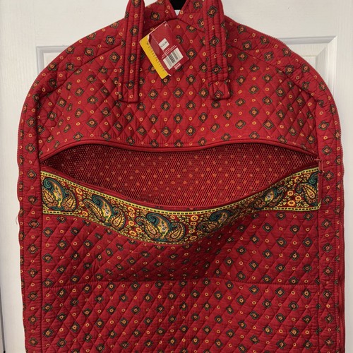Country Provençal’s Quilted Garment Cover Red Yellow Green Paisley Design NWT - Picture 4 of 15