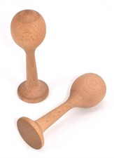 Small Wooden Maracas Pair   From 6 Months