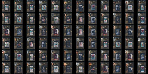 2025 Upper Deck James Bond Black Diamond Metall Poster Komplettsatz mit SP 72 CD - Bild 1 von 24