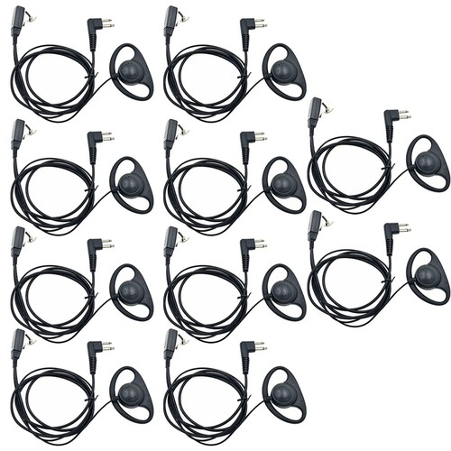 5/10/15x D Auricular Auricular Auriculares Micrófono Para Motorola Radio Walkie Talkie 2 Pines - Imagen 15 de 16