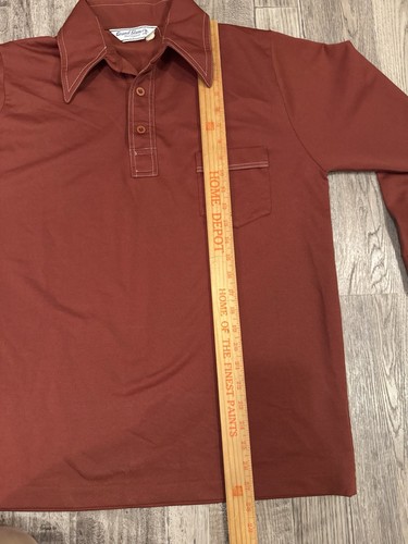 Polo vintage anni 70 punto singolo manica lunga Munsingwear Grande Slam taglia L - Foto 8 di 10