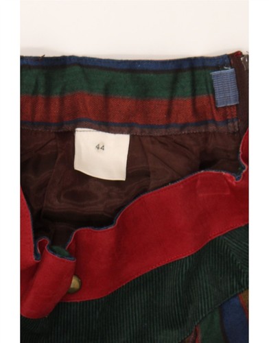 VINTAGE Womens A-Line Skirt IT 44 Medium W26 Multicoloured Striped DE30 - 第 3/3 張圖片