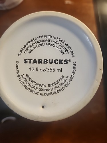 Starbucks Blue Mermaid Siren Tattoo Sailor Ceramic Tumbler Lid 12oz (2016) - Picture 9 of 9