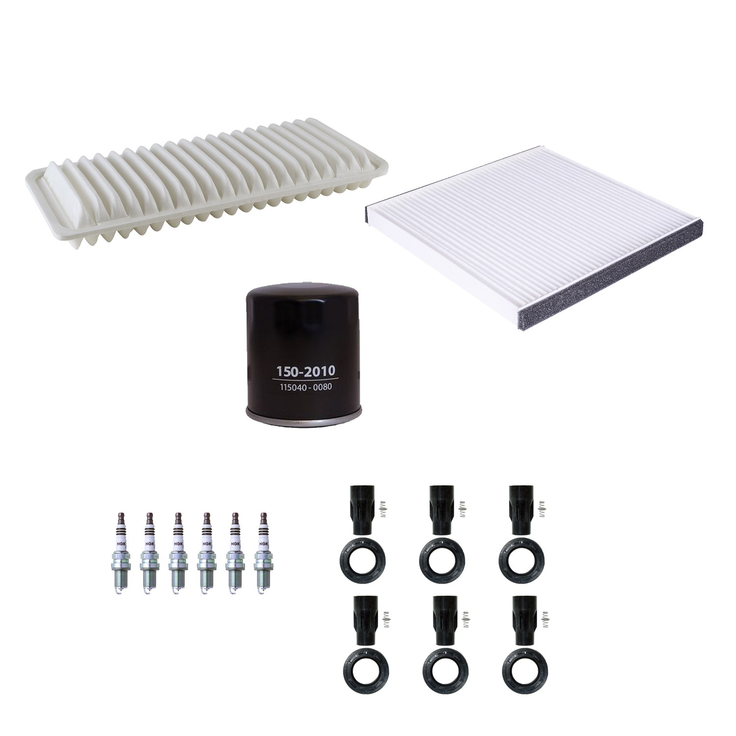 Denso Tune Up Kit NGK 6 Spark Plug  Boots Kit for RX400h Base 3.3 V6 FHEV 06-08
