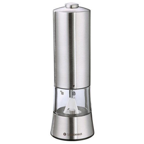 ZASSENHAUS Elektrische Pfeffermühle GERA USB 18 cm Edelstahl