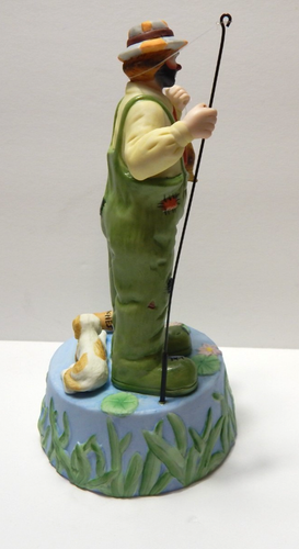 Emmett Kelly Jr Fisherman Music Box Plays With A Little Bit Of Luck - Bild 4 von 5