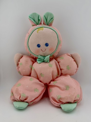 Fisher Price Pink Slumber Babies Bunny Doll Peluche Vintage 1989 - Imagen 2 de 9