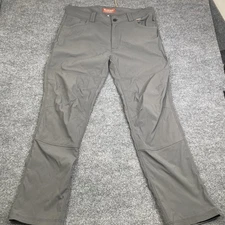 Simms Pants Mens 38 Gray Nylon Stretch Fishing Hiking Outdoor Workwear Utility