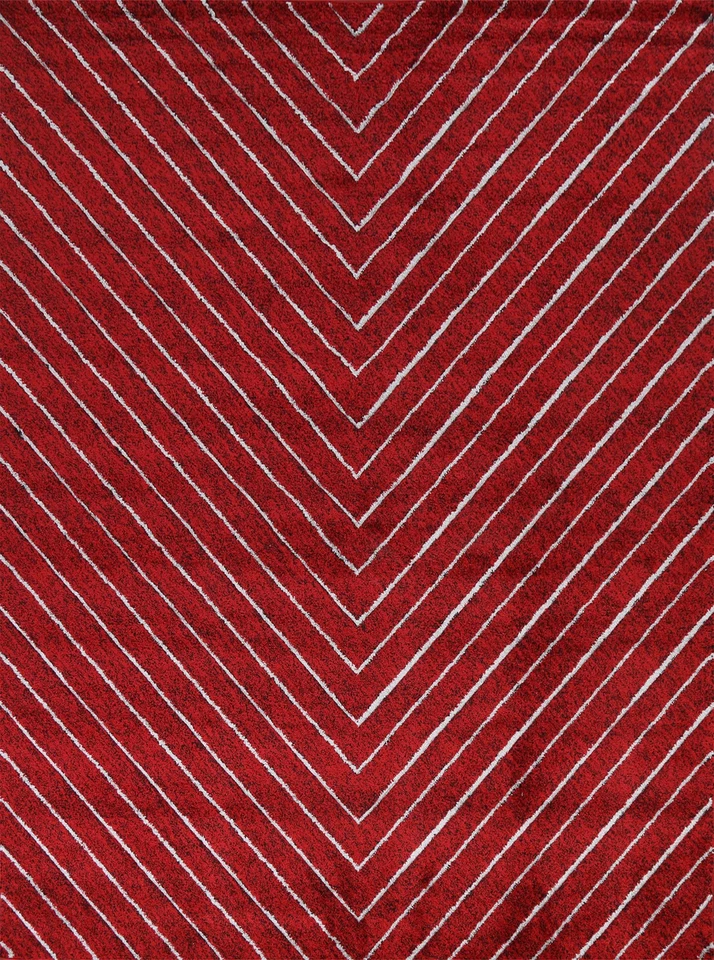 Red Transitional Oriental Area Rug - Image 3 of 4