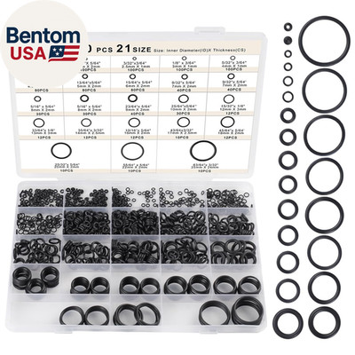 O Ring Kit 1050 PCS, O Ring Assortment Kit 21 Size, Metric Nitrile Rubber O Ring