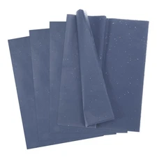 60 Sheets Wrapping Tissue Paper, 14x20 Inch Glitter Tissue Paper, Dark Blue
