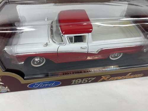 1957 Ford Ranchero Red/White Die Cast 1:18 Road Legends Collection - Picture 2 of 7