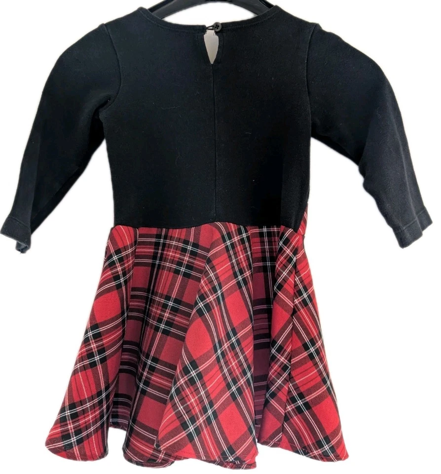 LA PRINCESS 学步女孩长袖修身喇叭裙 - 36 码 Mos。 (3T) — 第 3/4 张图片