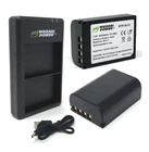 Wasabi Power Battery (2-Pack) and USB Dual Charger for Olympus BLX-1