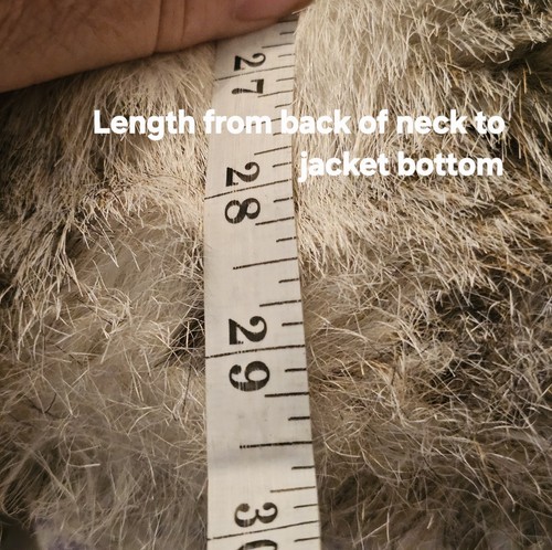 VTG Jordache Faux Fur Hooded Jacket Lynx Snow Leopard Print Mob Wife USA - Picture 24 of 24