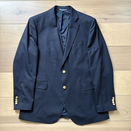 Vineyard Vines Boathouse Performance Blazer Men’s 44L Wool Navy Gold Buttons - Picture 1 of 10