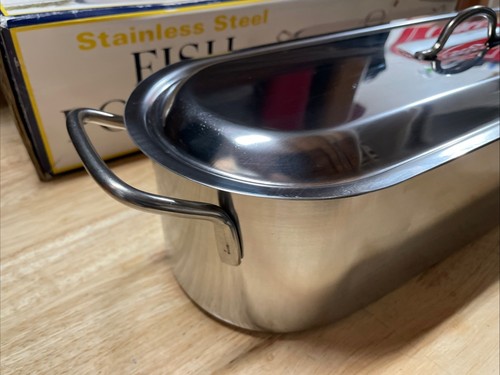 Vintage Y2K Progressive Stainless Steel Fish Poacher New Old Stock - Picture 5 of 16