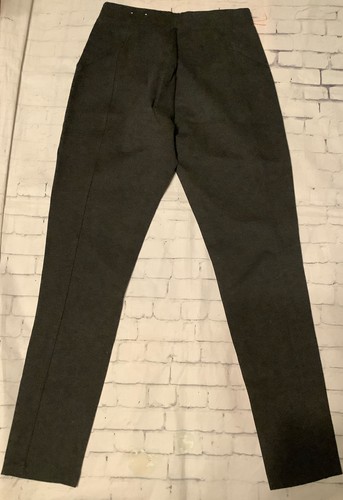 Ellen Tracy Slim Fit Ankle Mid Rise PullOn Pants Charcoal Gray - Picture 4 of 8