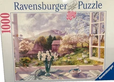 Ravensburger 1000 pc Springtime Vista by  Darbishire 2004 jigsaw puzzle Rare
