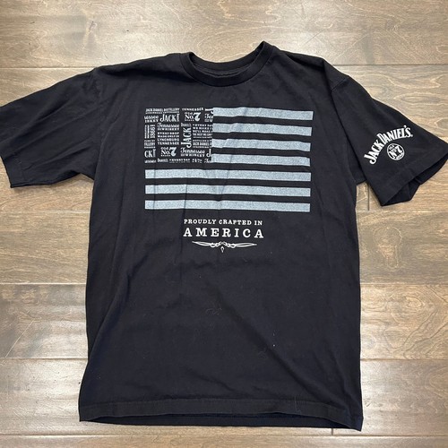 Jack Daniel's Crafted In America American Flag T-shirt - Picture 1 of 5