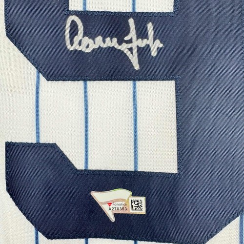 Autographed/Signed Aaron Judge Yankees Authentic Baseball Jersey Fanatics COA - Picture 3 of 4