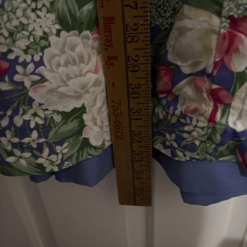 VINTAGE Anne Savoy Dress Girls 10 Bib Neck Floral Cottagecore Prairie - Picture 4 of 8
