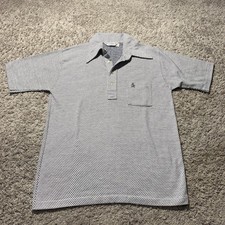 Grand Slam Munsingwear Penguin Black White Polo Shirt Golf 1970s Large