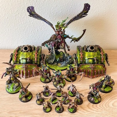 Warhammer 40k Chaos Space Marines - Painted Death Guard Army