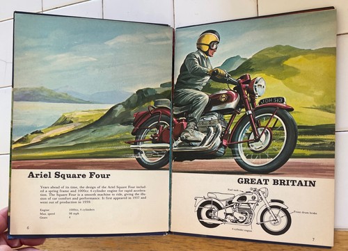 LEARN ABOUT MOTORBIKES AND MOTORCYCLES 1971 NUTMEG PRESS ILLUSTRATED HARDCOVER - Picture 7 of 19