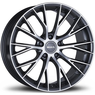 Alufelgen MAK MUNCHEN 20'' 8.5J 5x120 ET 38 72.6 GUN METALLIC MIRROR