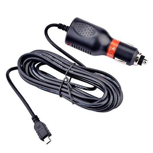Mini USB DC 5V 2A Power Charger Adapter Cable Cord 3.5m For Car DVR GPS - Photo 10 sur 12