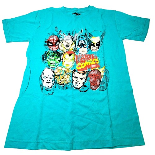 Camiseta Marvel Hombre Team-Ups Group Shot Superhéroes M Verde azulado Medio - Imagen 1 de 6