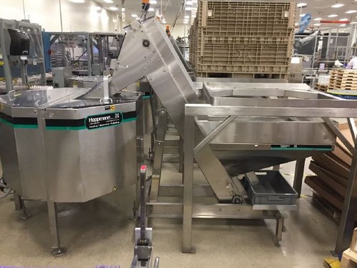 FS30 bottle unscrambler w/centrifugal bowl & elevating prefeeder model EP15-08 - Picture 1 of 8