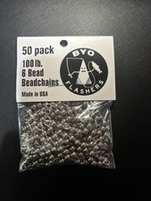 50 Pack Fishing Bead Chains (US Made)