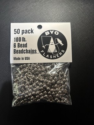  50 Pack Fishing Bead Chains (US Made)