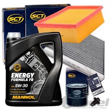 FILTERSET INSPEKTIONSKIT+MANNOL 5W30 ÖL passend für FORD FIESTA 6 B MAX 1.2-1.6