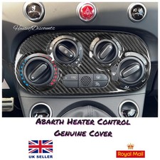 Fiat Abarth Genuine Carbon Fibre Manual Heater Control Panel 500 595 695