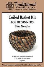 Coiled Basket Weaving Kit for Beginners Pine Needle - Weave Kit for Kids an...