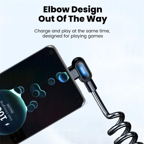 Spring Design USB C Cable Quick Charger Reversible for Smartphones Electronics - 第 12/18 張圖片