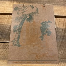 Vintage Menu 1953 Henry’s Charleston South Carolina Famous For Foods