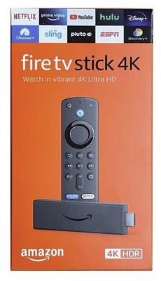Amazon Fire Stick 4K Ultra HD Alexa-Sprachfernbedienung TV Mediaplayer Firestick Neu in OVP
