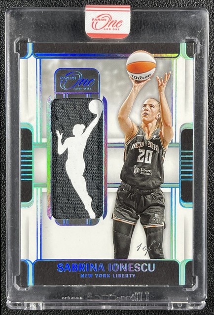 1/1 SABRINA IONESCU 2025 PANINI ONE WNBA PLATINUM LOGOMAN LOGOWOMAN PATCH 1/1
