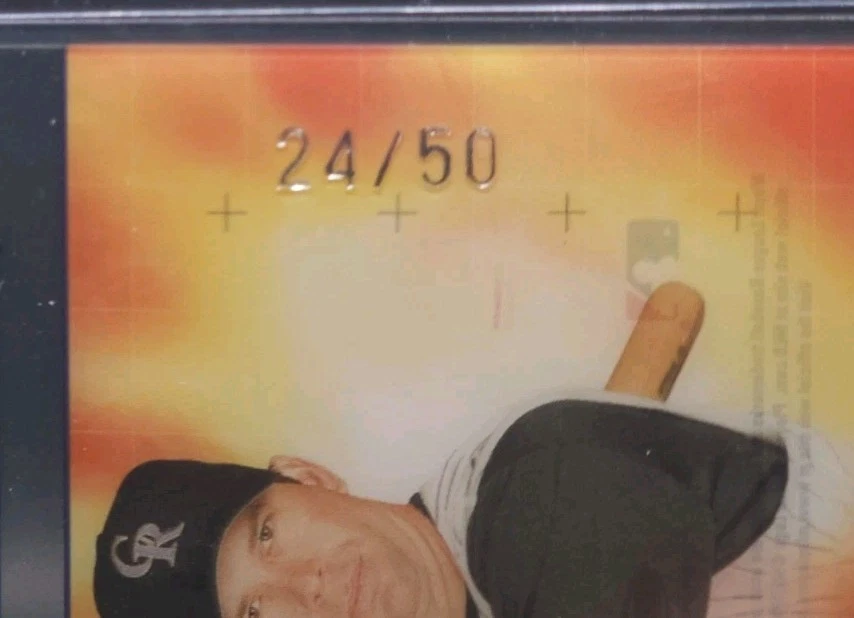 2005 Donruss Studio Todd Helton Studio Stars Acetate 24/50 Colorado Rockies HOF - Image 2 of 3