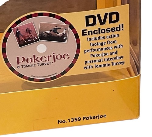 Breyer Horse #1359 Tommie Turvey's Pokerjoe con DVD Bay Pinto Adios tradicional - Imagen 3 de 6