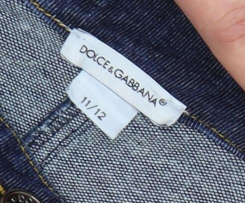 Dolce & Gabbana Girls Blue Straight Jeans 11-12 Years - Picture 3 of 12