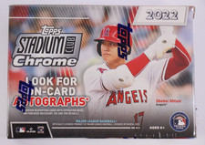2022 Topps Chrome Stadium Club Factory Sealed Blaster Box