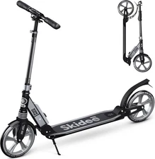 Skidee Adult & Teen Scooter X3M Kids/Teens/Adults, Black & Silver 