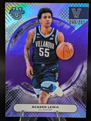 2025-26 Bowman's Best University #22 Acaden Lewis Purple #/250